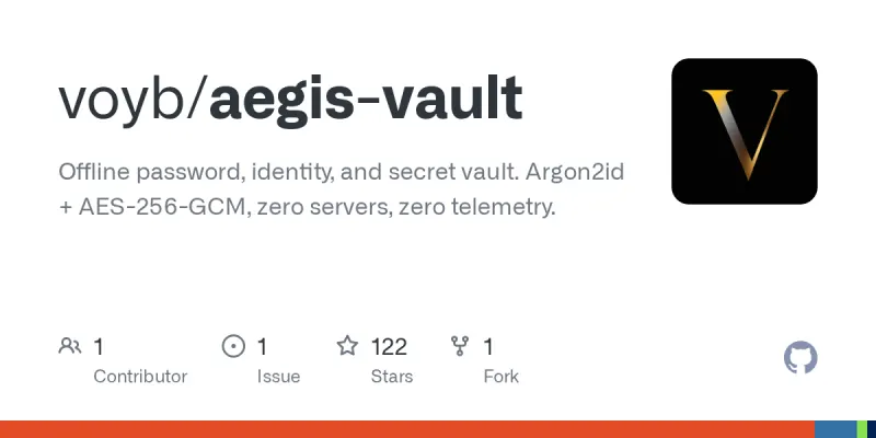 aegis-vault screenshot