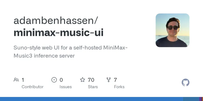 minimax-music-ui screenshot