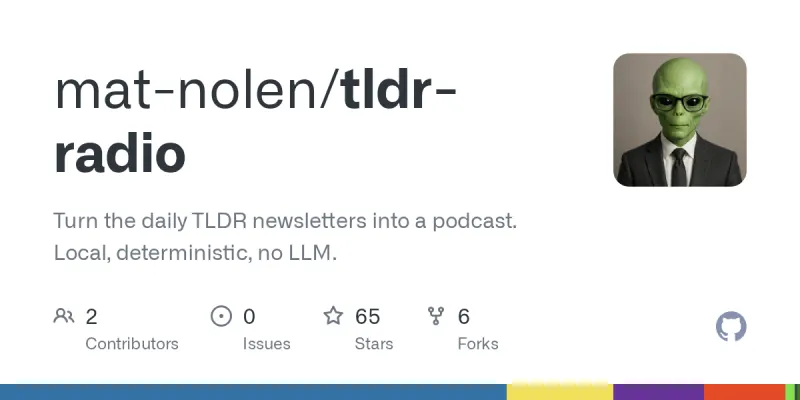 tldr-radio screenshot