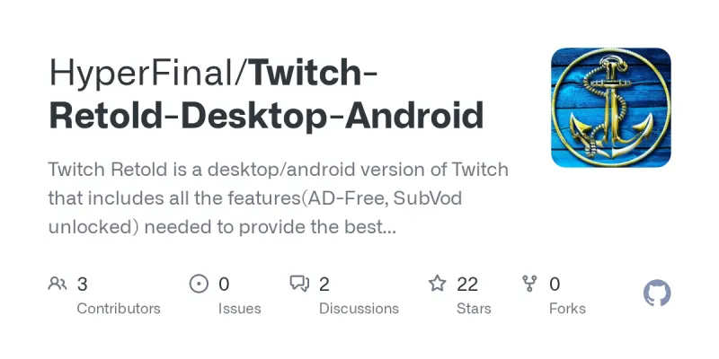 Twitch-Retold-Desktop-Android screenshot
