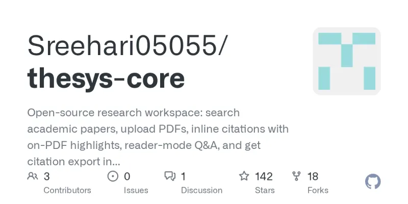 thesys-core screenshot