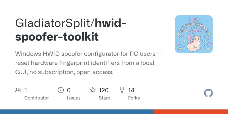 hwid-spoofer-toolkit screenshot
