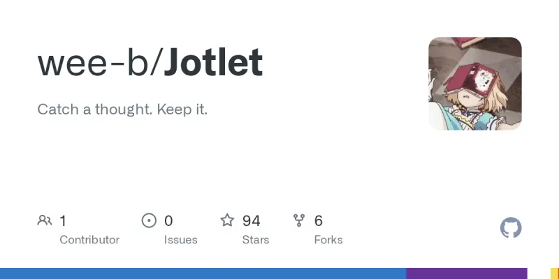 Jotlet screenshot