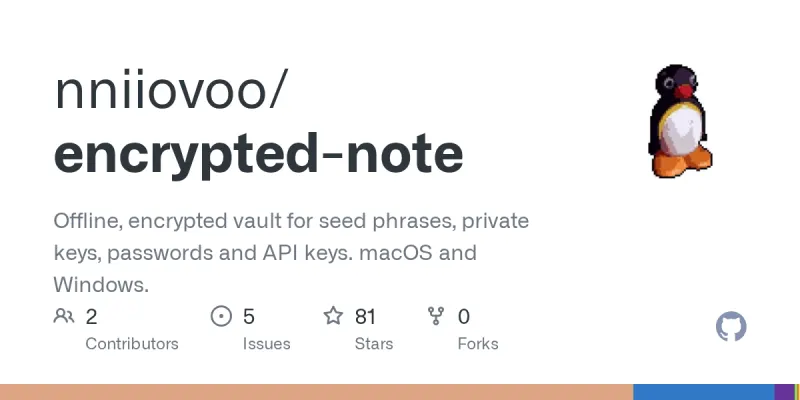 encrypted-note screenshot